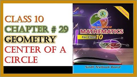 Exercise 29.1 unit 29 class 10 new mathematics book | Chapter  29        Draw the Center of a ⭕.
