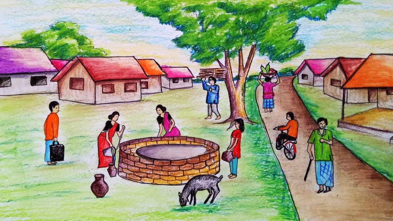 Featured image of post Drawing Competition Drawing Of Winter Season In Village