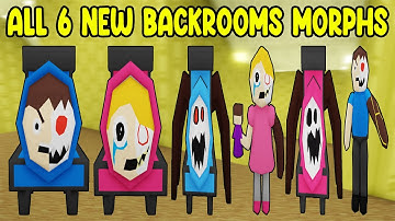 UPDATE - How To Find ALL 6 NEW BACKROOMS MORPHS in Find The Backrooms Morphs