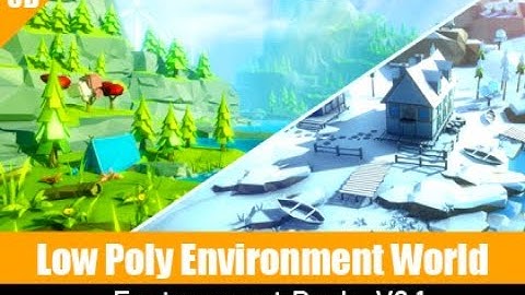 Low Poly Environment V2.2 Snow Roads