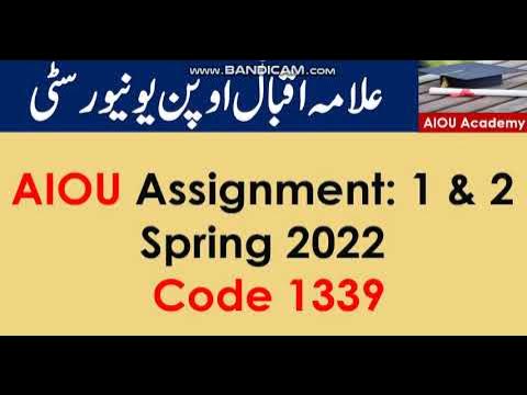 pdf assignment solved code 1339 spring 2022