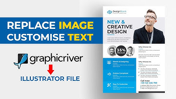 How to Replace Text and Image in Illustrator for GraphicRiver File | Links or Embed in Ai File #MH