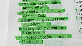 Psalms 2:1-12 (TPT) listening to @Ykeysworship