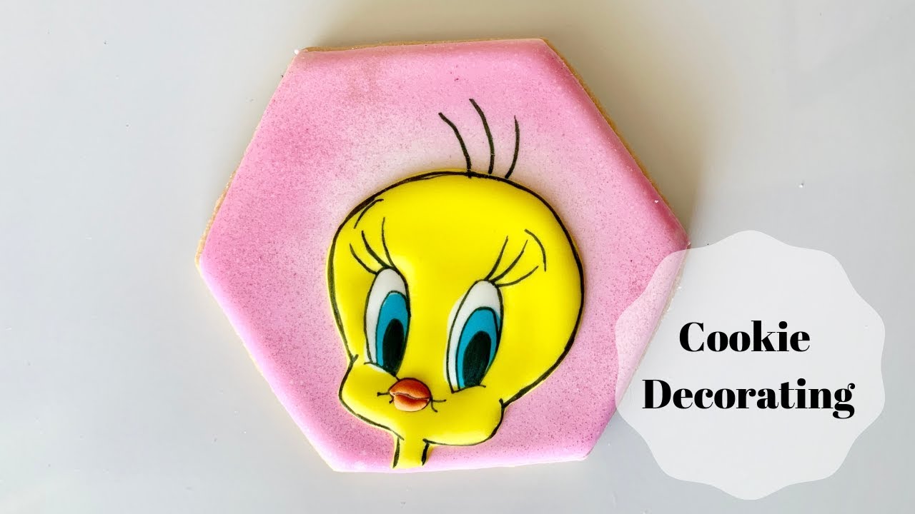 How To Make TWEETY BIRD Cookies #sugarcookies #cookiedecorating
