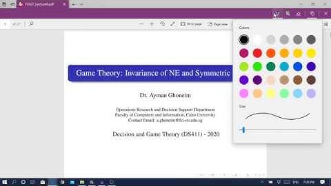 Game Theory Lecture 6 (Cairo University FCAI)