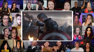 Captain America Lift Mjolnir Scene - Avengers: Endgame | Reaction Mashup