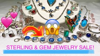 💃🏼 Beautiful 925 & Gems 💕 Jewelry Sale! #Turquoise #Labradorite #Sterling #jewelrysale