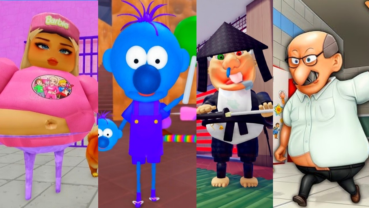 Roblox Escape All Jumpscares, CANSEL Prison Run, Escape Monster School Obby, NINJA BABY BOBBY'S
