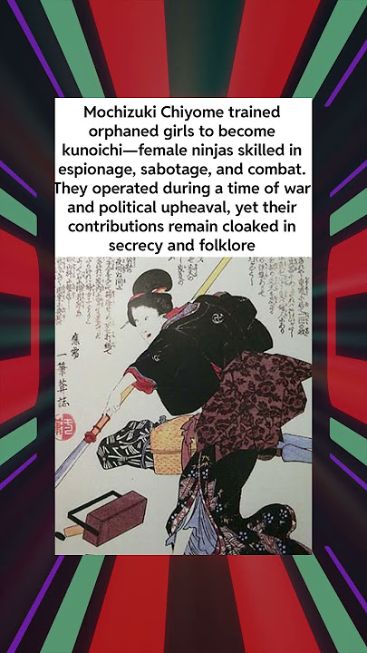 The Kunoichi Resistance Female Ninjas of Feudal Japan  #history  #shorts
