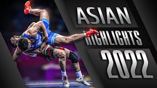Чемпионат Азии 2022 Лучшие моменты | БОРЬБА