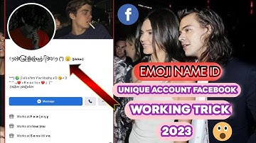 How to make Facebook Emoji name Accountfacebook unique name without proof 👈🥵