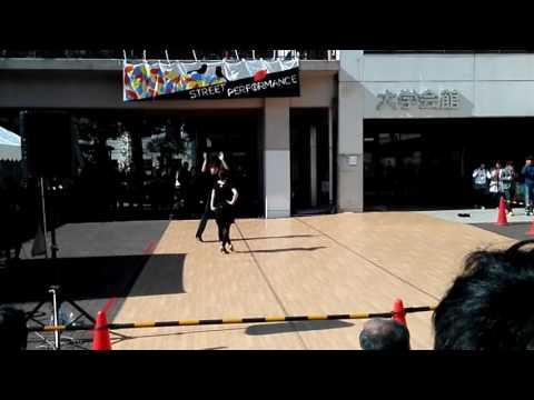 千葉大学競技ダンス部　11/05大祭デモ① Ｓ(山崎・杉山組)