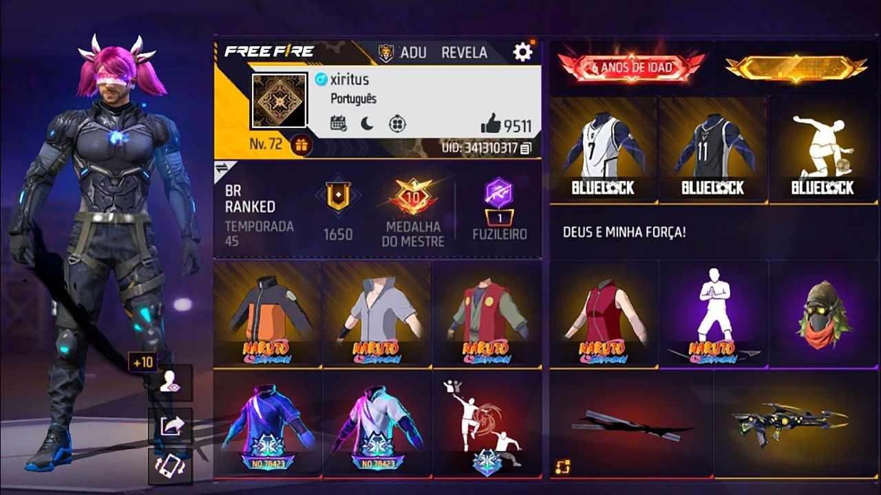 COMPREI UMA CONTA POR 250$ NO FREE FIRE