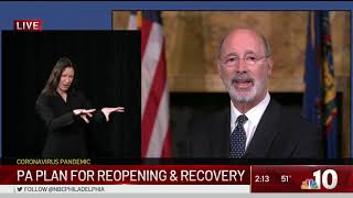 Wolf: Data-Driven Approach Will Guide Pa.'s Covid-19 Reopening | NBC10 Philadelphia