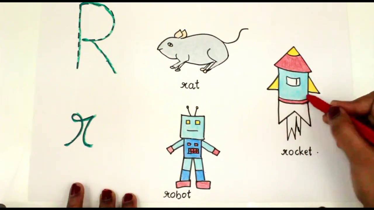 Letter R Drawing For Kids