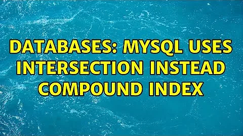Databases: MySQL uses intersection instead compound index