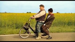 2017 Mr Bean's holiday Mr Bean and man with motorbike