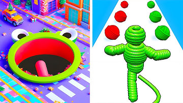 Hole io VS Rope Man Run - SpeedRun Gameplay Walkthrough (Android,iOS) NEW UPDATE Ep 499