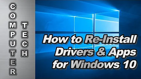 How to Re-Install Drivers & Apps for Windows 10