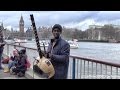 London Street Music. The Kaira Kora Played at South Bank, Westminster