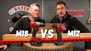 Milwaukee M18 VS M12 Percussion Hammer Drills