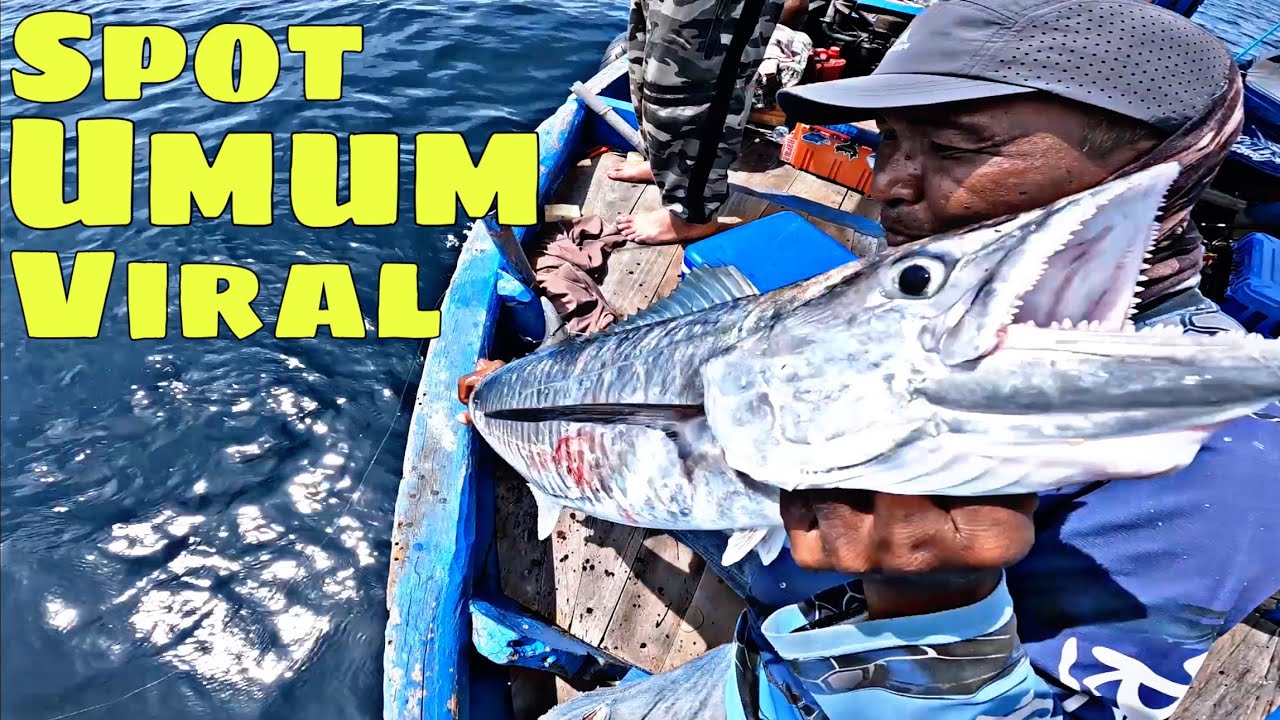 Casting tenggiri pakai umpan layur di spot viral semarang