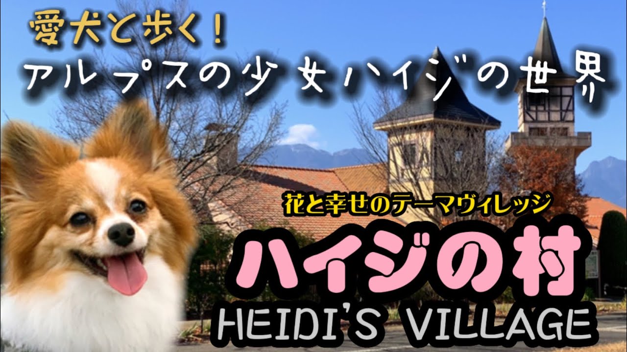 【愛犬と行く旅行・山梨 八ヶ岳】ハイジの村（山梨県立フラワーセンター）ペットと歩く！アルプスの少女ハイジの世界・絶景の紅葉🍁