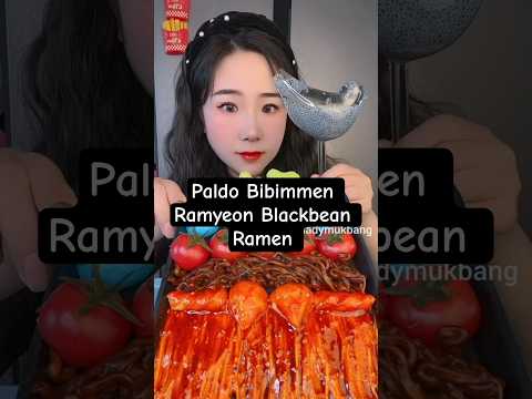 Paldo Bibimmen Ramyeon Blackbean Ramen & Broccoli Mukbang!