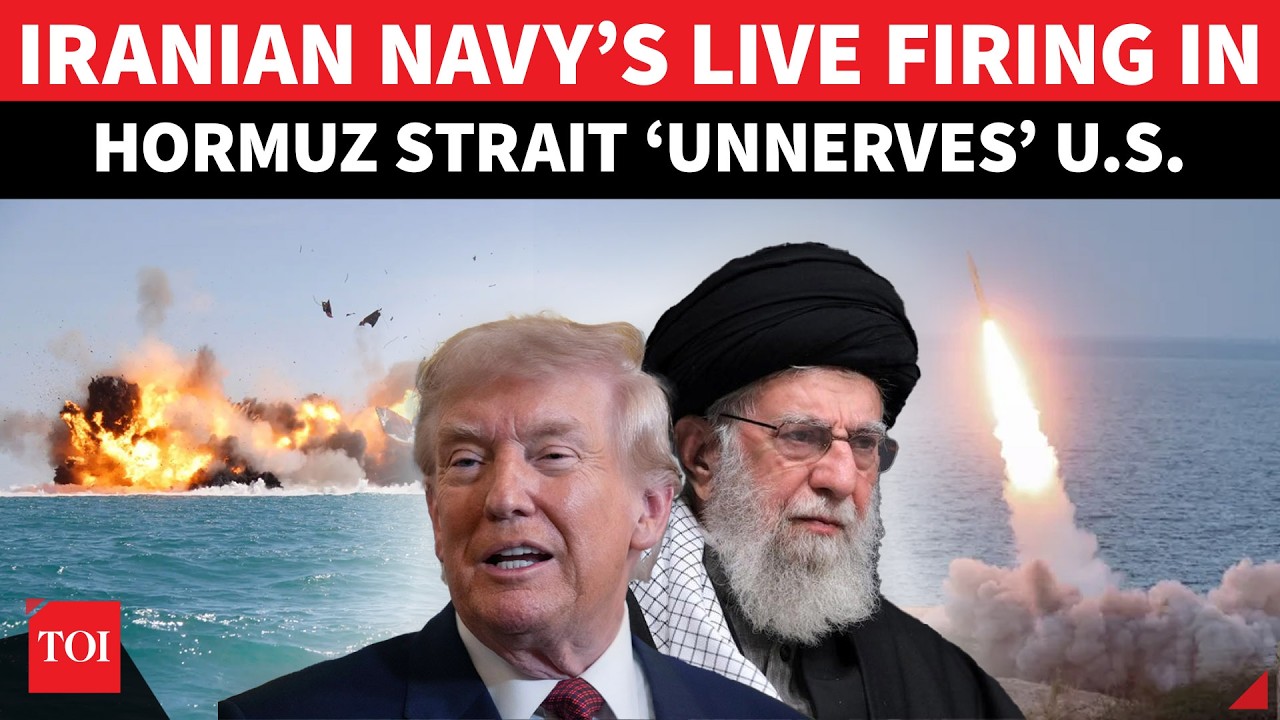 ‘MISSILES, BOMBS…’: Iranian Navy’s Mega Mock Mission In Hormuz Strait ‘JOLTS’ Trump | On Cam