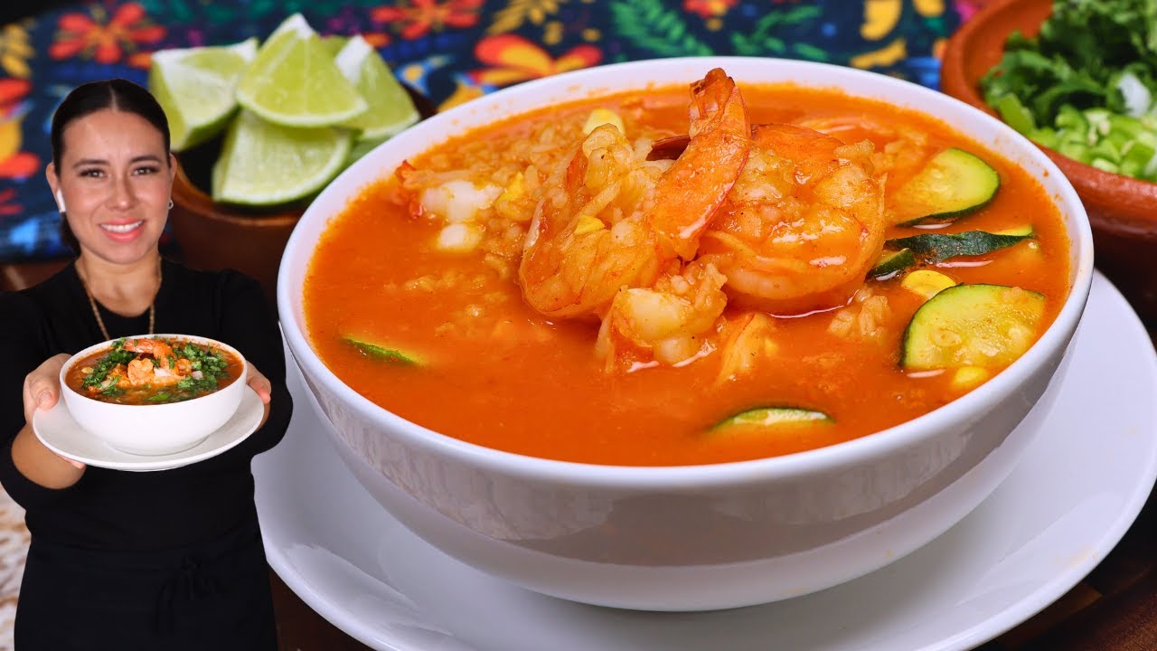 Caldo o Sopa de Arroz 😱con Camarones ¡No Te Podrás Resistir a Esta Delicia!