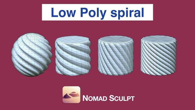 Nomad Sculpt: Low Poly Crystals 