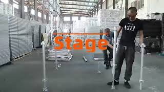 How to Set Up a Stage Platform for Outdoor Concert #trussstage