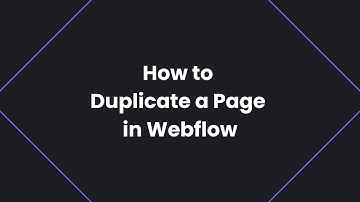 How to Duplicate a Page in Webflow | Webflow Tips & Tricks