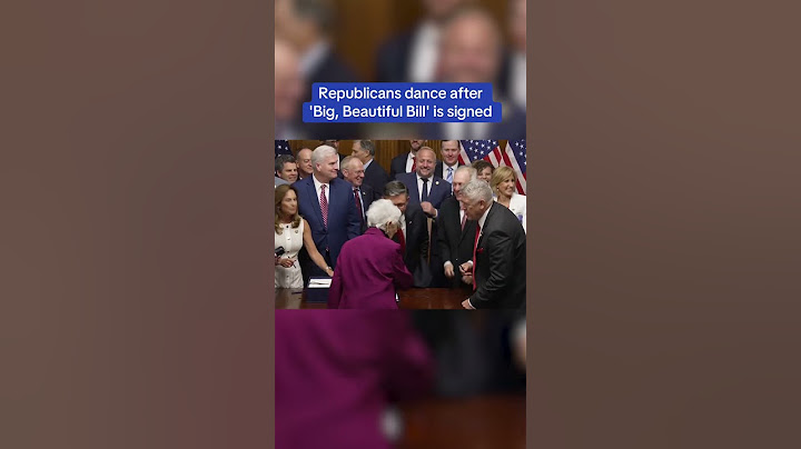 Republicans dance after 'Big, Beautiful Bill' is signed