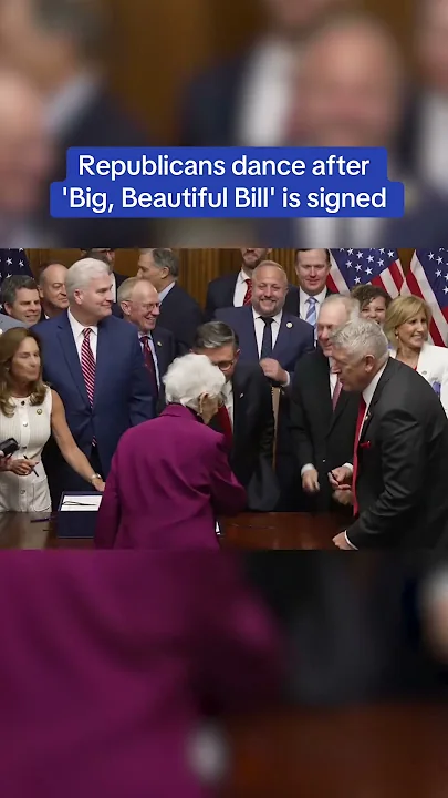 Republicans dance after ‘Big, Beautiful Bill’ is signed