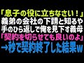【スカッとする話】俺の会社が義弟の会社の下請けだと知った途端、豹変した義母「息子の言い値で仕事を受けろ」義弟「無理なら契約終了♪」→即終了してやったところ、顔面蒼白の義弟が土下座