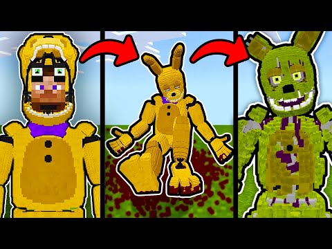 Видео: КАК СТАТЬ СПРИНГТРАПОМ В МАЙНКРАФТ фнаф майнкрафт fnaf minecraft