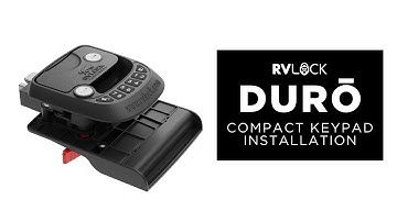 Installing the RVLock Compact Durō Keypad