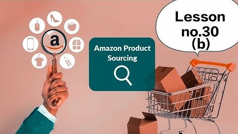 Amazon Product Sourcing "b" With Shahid Anwer(Lesson no.30)