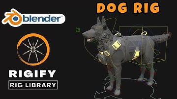 Create Dog Rig with Rigify : Rig Library in Blender | Rigify Animal Rig