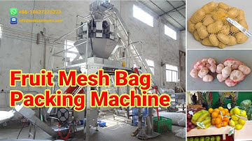 Automatic Potato Dosing Mesh Bag Packing Machine