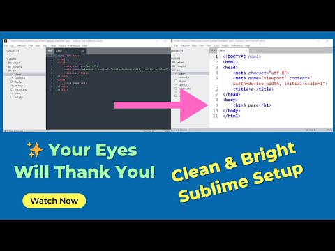 Make Sublime Text Look Clean & Bright | White Background Setup! | SoftAll