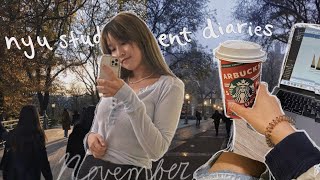 nyu student diaries: classes, getting busy, stress & fall