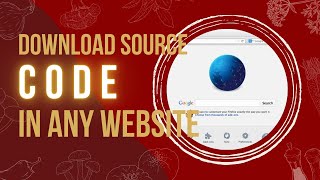 Download Source code in any website easy way in tamil
