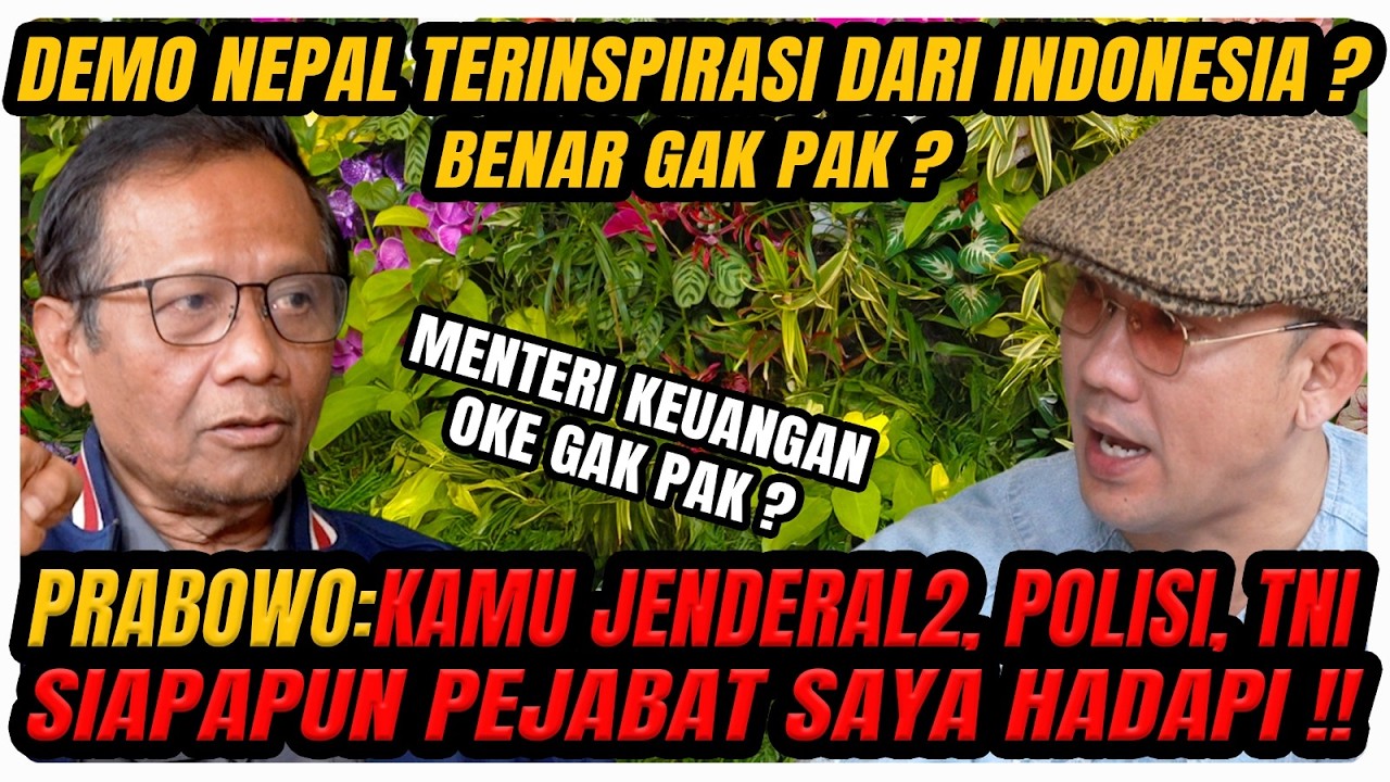 SIAPA LAGI KORUPTOR YG AKAN DITANGKAP PAK? MENTERI KEUANGAN OKE GA PAK? (MAHFUD MD)