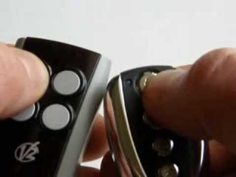 How to clone DiTEC and V2 Phoenix remote control clone, key fob (side by side)