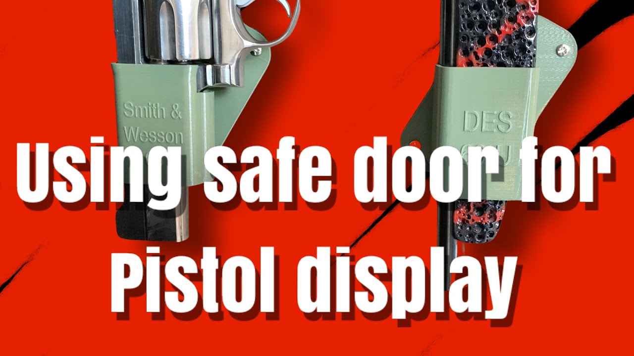 How to store Pistols inside a small gun safe? The easy way to display and storage at the same time.