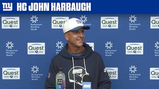 John Harbaugh Provides Final Updates Before Week 6 vs. Saints | New York Giants