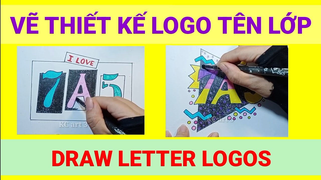 Thiết kế Logo Tên Lớp - 7a6, 7b6 - LOGO DẠNG CHỮ | Draw Letter ...