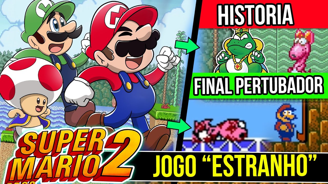 Historia de Super Mario 2 e o FINAL PERTUBADOR Feat